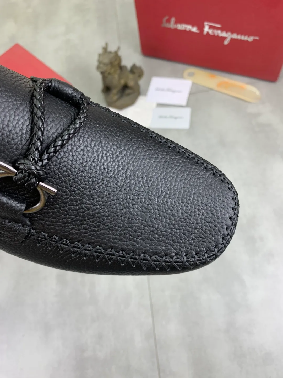 Men's men's shoes 💰P480 New high quality [Ferragamo/Ferragamo] The latest model in the counter Original imported calfskin, imported cowhide lining + original luxury metal buckle + original combination outsole Comparison without pressure Code number: 38-44 (45 customized)